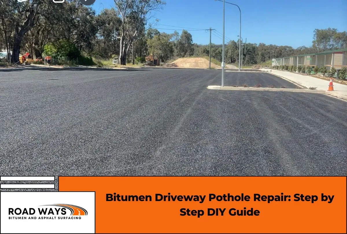 Bitumen Driveway Pothole Repair: Step by Step DIY Guide. Road Ways bitumen and asphalt surfacing