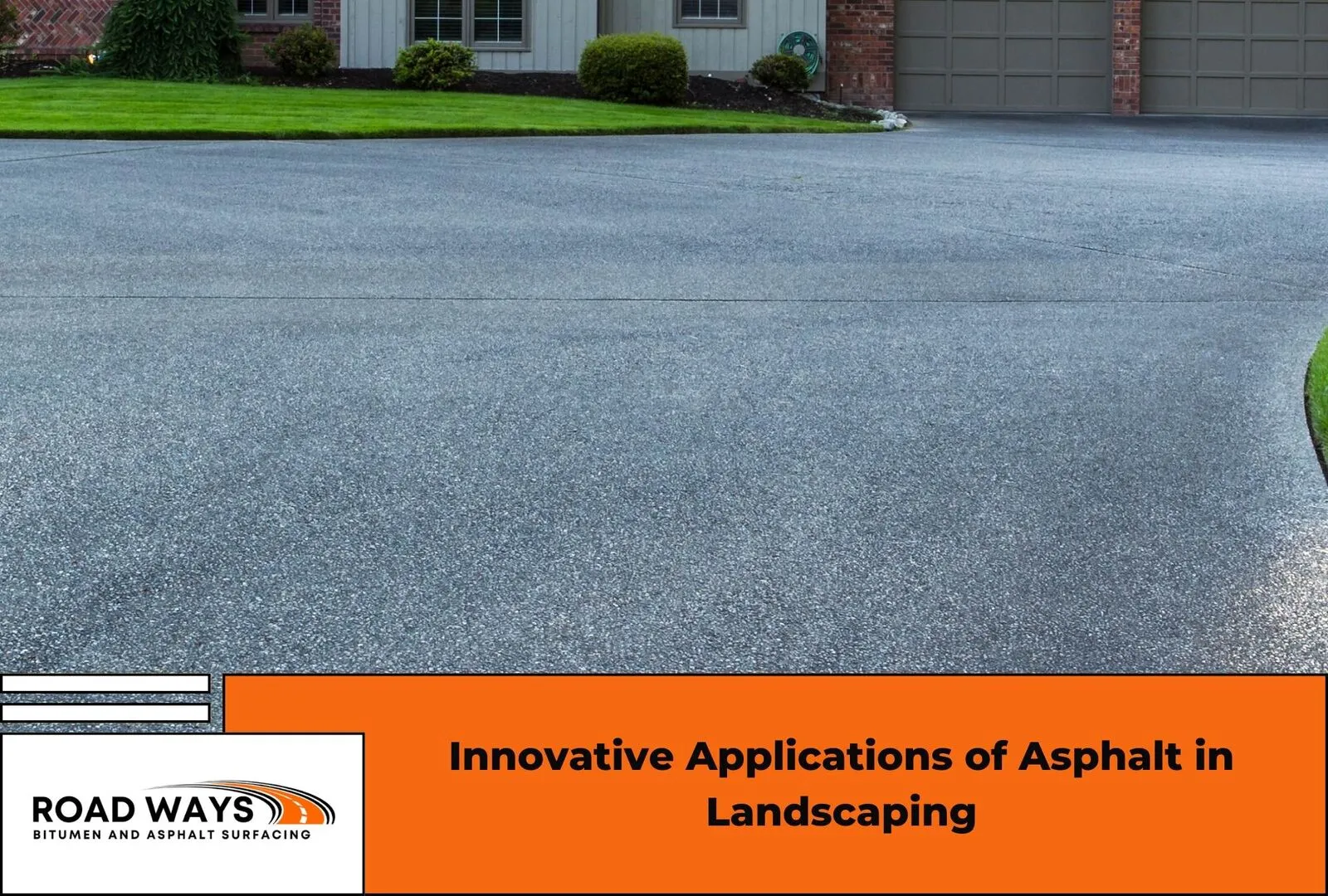 An asphalt driveway installed with environmental considerations in mind
