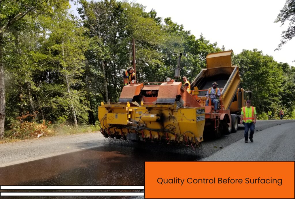 quality control before surfacing