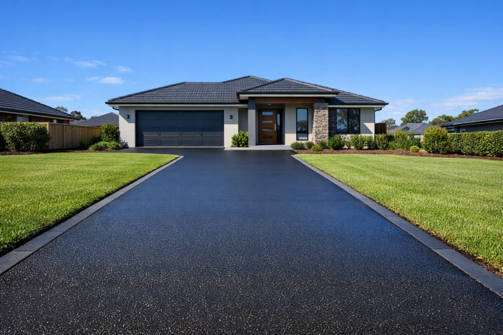 asphalt driveway installation